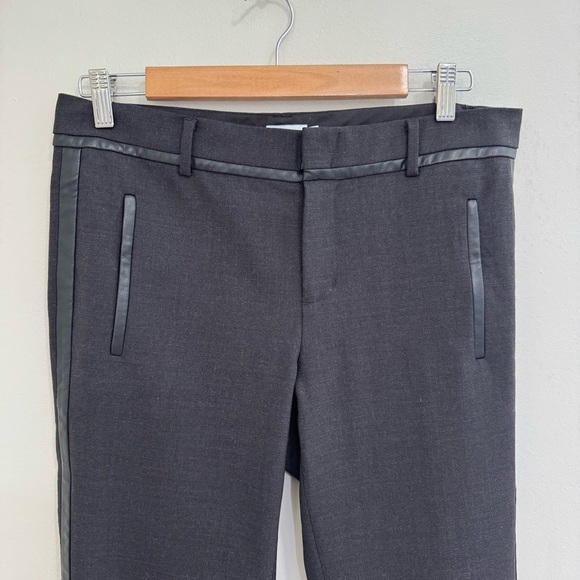 Vince Wool Tuxedo Stripe Slim Trousers - Picture 3 of 8